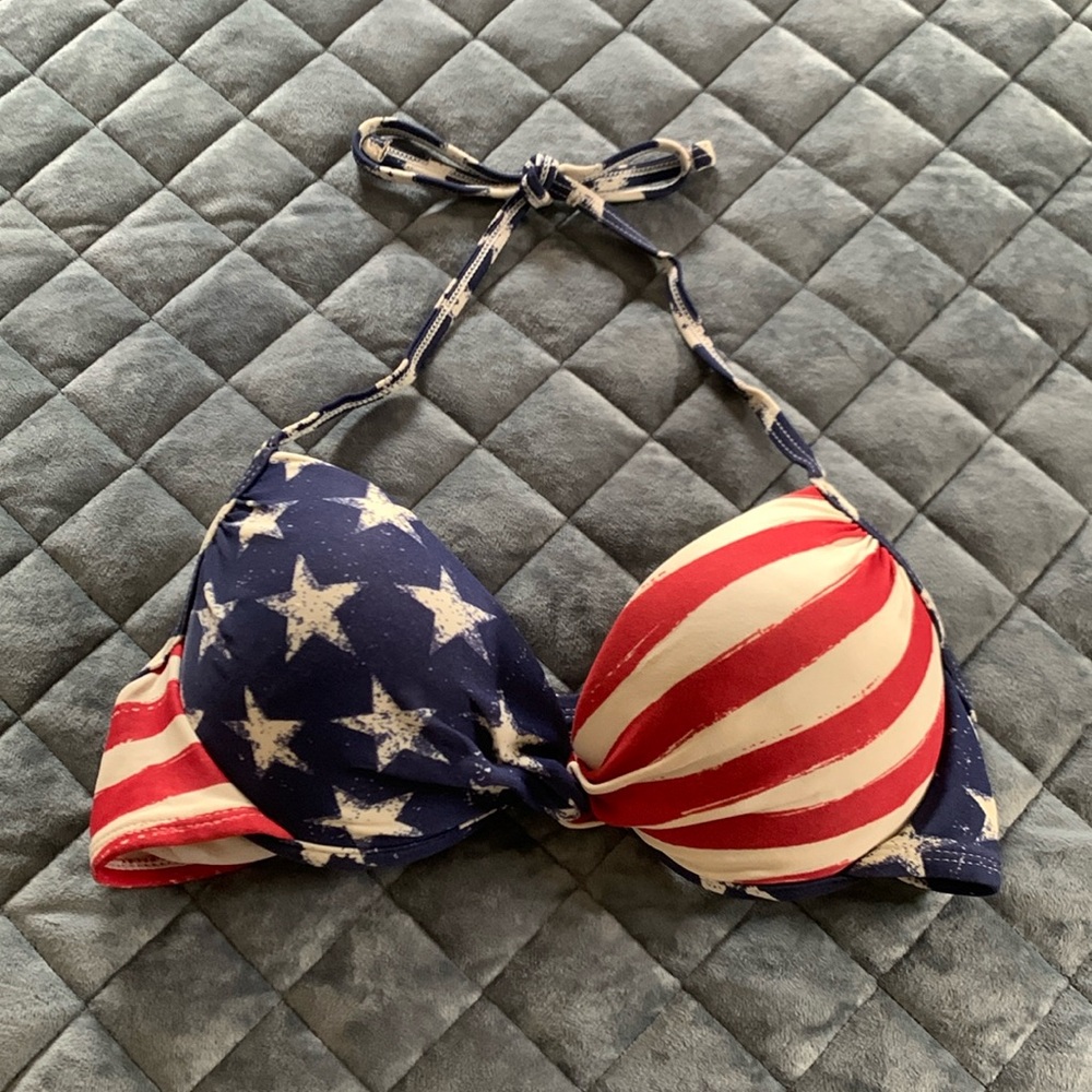 American Flag Bathing Suit Top